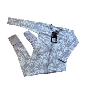Bonds Kids Pajamas Rashguard - Gray Floral